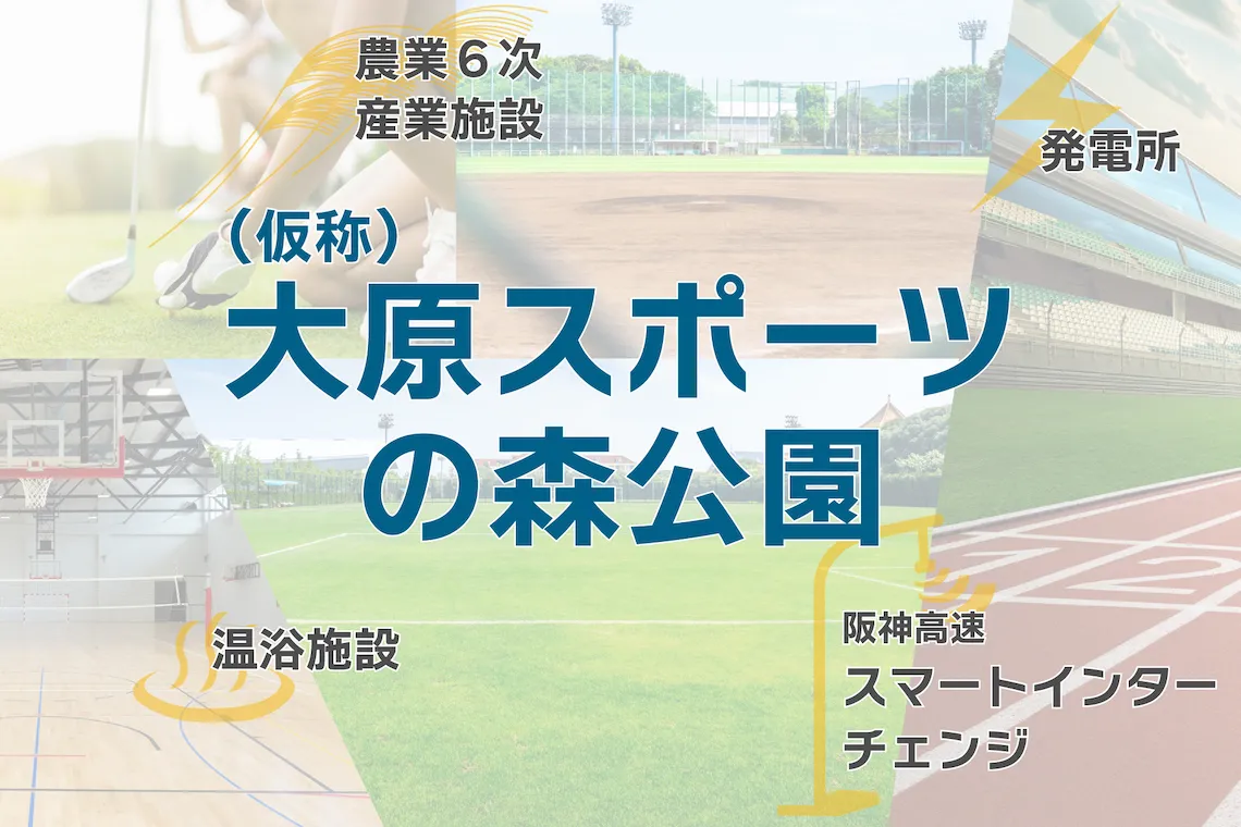 大原スポーツの森公園のイメージ図